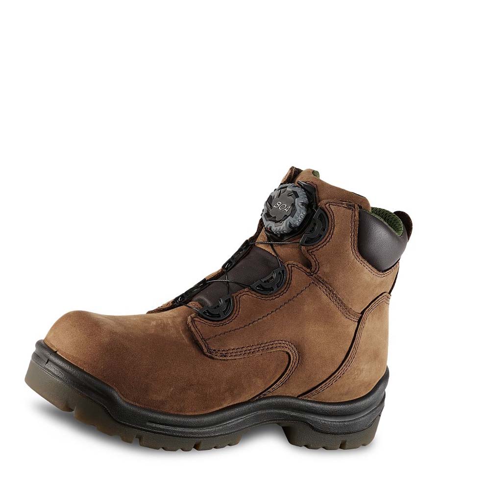 Red Wing King Toe® 6-inch CSA Safety Toe Men's Waterproof Boots Brown | ZA 56OKI